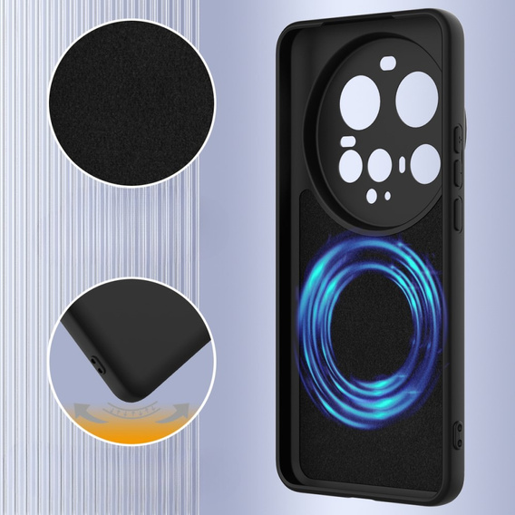 Pouzdro pro Xiaomi 15 Ultra, Silicone MagSafe, černé