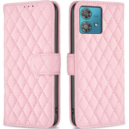 Klopové pouzdro pro Motorola Edge 40 Neo, Wallet, BINFEN COLOR, růžové