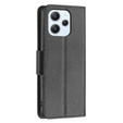 Klopové pouzdro pro Xiaomi Redmi 12 4G, Wallet Litchi Magnet, černé