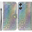 Klopové pouzdro pro Oppo A17, Wallet mandala, šedé