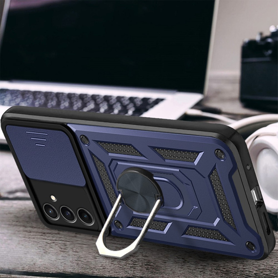 Pouzdro pro Samsung Galaxy A16, CamShield Slide, modré