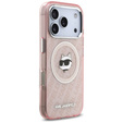 Pouzdro na telefon Karl Lagerfeld IML Choupette Head Logo MagSafe pro iPhone 17 Pro Max