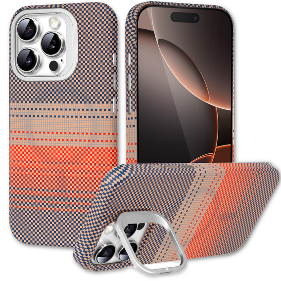 Pouzdro iPhone 16 Pro, Frame Kickstand, pro MagSafe, Sunset Grey