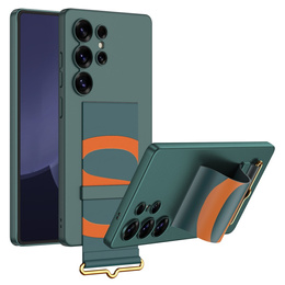 Pouzdro pro Samsung Galaxy S25 Ultra, GKK Strap Case, zelené