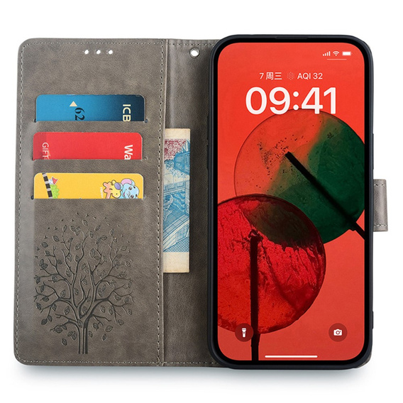 Klopové pouzdro pro Samsung Galaxy M15 5G, Tree, růžové