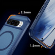 Pouzdro s rámečkem pro Google Pixel 9 / Google Pixel 9 Pro, pro MagSafe, modré