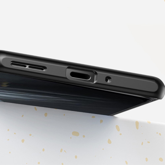 Pouzdro pro OnePlus 12 5G, Fusion Twill Stripe, transparentní / černé