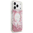 Pouzdro GUESS Resin Bottom Glitter MagSafe pro iPhone 17 Pro
