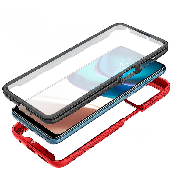 Pouzdro pro Motorola Moto G42 4G, Shockproof, s fólií, červené
