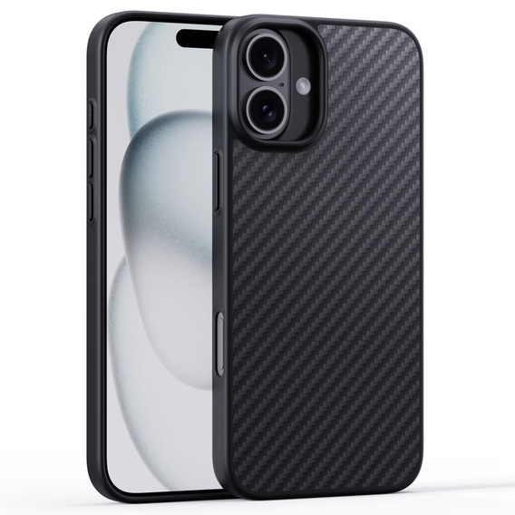 Pouzdro pro iPhone 16 Plus, Aramid Fiber Cover, černé