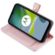 Klopové pouzdro pro Motorola Edge 40 Neo, Wallet Zipper Pocket, růžové