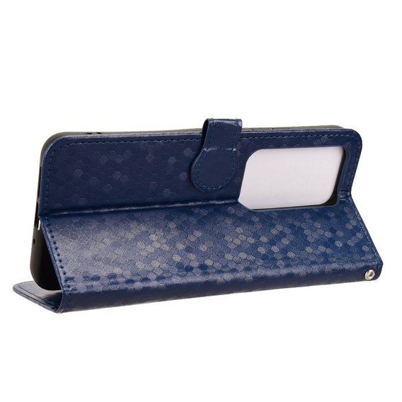 Klopové pouzdro pro Xiaomi Redmi 15 5G / 4G, Wallet Rhombus, modré