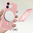 Pouzdro Matt pro iPhone 17, pro MagSafe, průsvitné růžové