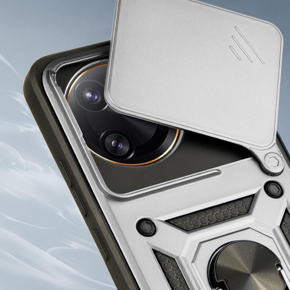 Pouzdro pro Xiaomi Poco F7 Ultra, CamShield Slide, stříbrné