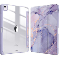 Pouzdro pro Apple iPad Air 11" 6 gen. 2024, Smartcase Hybrid, se slotem na stylus, Marble fialové