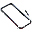 Pouzdro LUPHIE pro iPhone 13 Pro Max, Armor Bumper, černá / červená