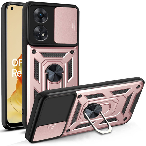 Pouzdro pro Oppo Reno8 T, CamShield Slide, růžové