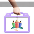 Dětské pouzdro pro T Tablet 5G, Cute Patterns, se stojánkem, fialové