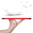 Pouzdro pro Samsung Galaxy Tab S9 Plus, Smartcase s prostorem pro stylus, červené