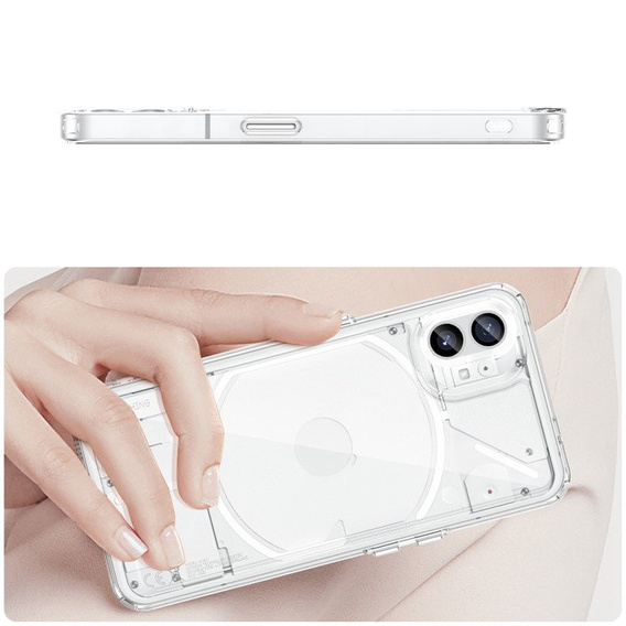 Pouzdro pro Nothing Phone 1, Fusion Hybrid, průhledné