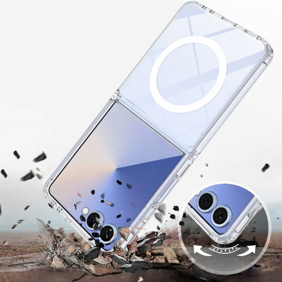 Průhledné pouzdro s MagSafe pro Samsung Galaxy Z Flip7 5G