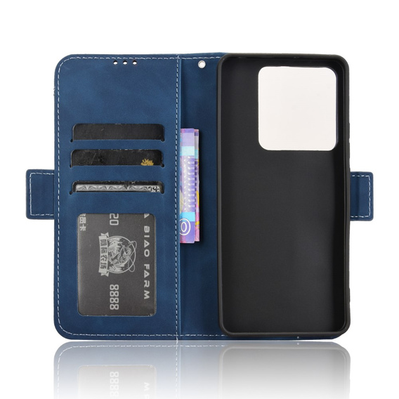 Klopové pouzdro pro Xiaomi Poco M7 Pro 5G, Card Slot, námořnicky modré