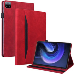 Pouzdro pro Xiaomi Pad 6, Classic, s prostorem pro stylus, červené