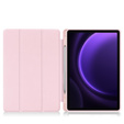 Pouzdro pro Samsung Galaxy Tab S9 FE / S10 FE, Smartcase s prostorem pro stylus, růžové