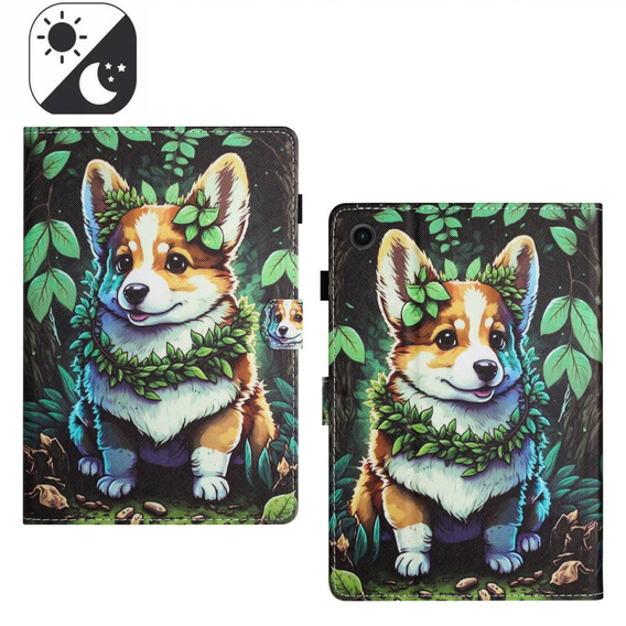 Pouzdro pro Samsung Galaxy Tab A9 X110 / X115, corgi dog