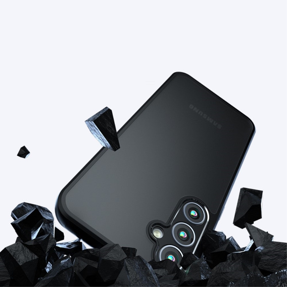 Pouzdro pro Samsung Galaxy A55 5G, Fusion Hybrid, s ochranou fotoaparátu, transparentní / černé