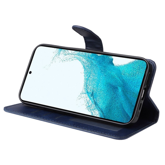 Klopové pouzdro pro Samsung Galaxy A34 5G, Leather Wallet, námořnicky modré