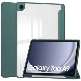 Pouzdro pro Samsung Galaxy Tab A9, Smartcase Hybrid, se slotem na stylus, tmavě zelené