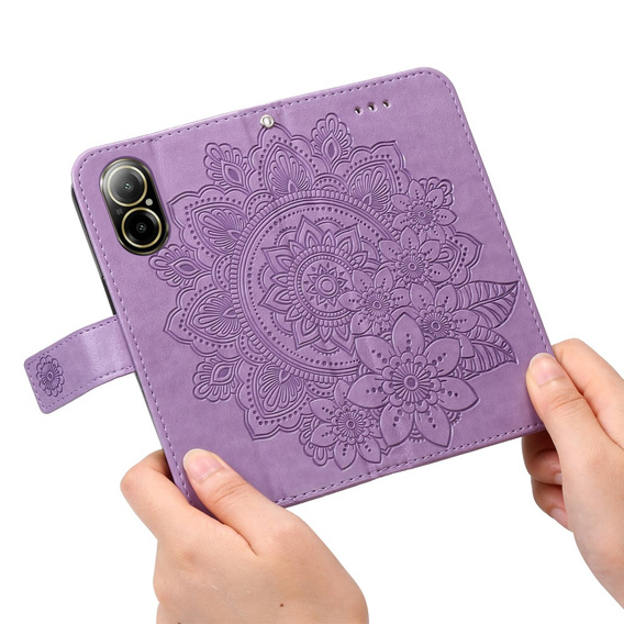 Klopové pouzdro pro Realme C67, Mandala, fialové