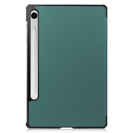Pouzdro pro Samsung Galaxy Tab S9 FE, trojité, zelené
