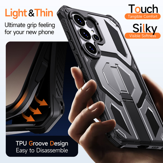 Ochranné pouzdro s podstavcem kompatibilní s MagSafe pro Samsung Galaxy S26 Ultra