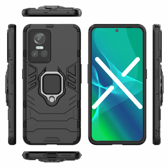Pouzdro pro Realme GT Neo 3, Kickstand Ring, černé