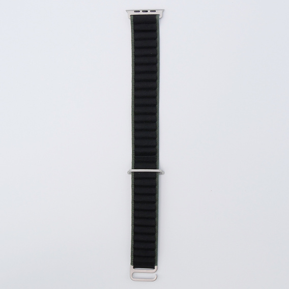 Nylonový řemínek pro Apple Watch 1/2/3/4/5/6/7/8/SE/ULTRA 42/44/45/49 mm, zelený / černý