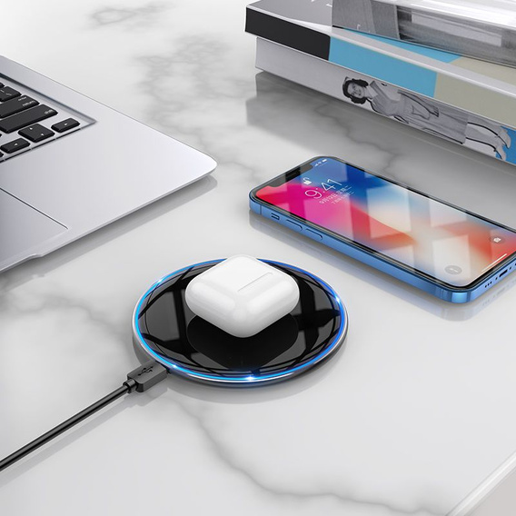 Indukční nabíječka Hoco CW6 Pro s podsvícením 15 W