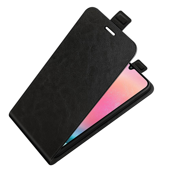 Klopové pouzdro pro Samsung Galaxy A25 5G, Flip, černé