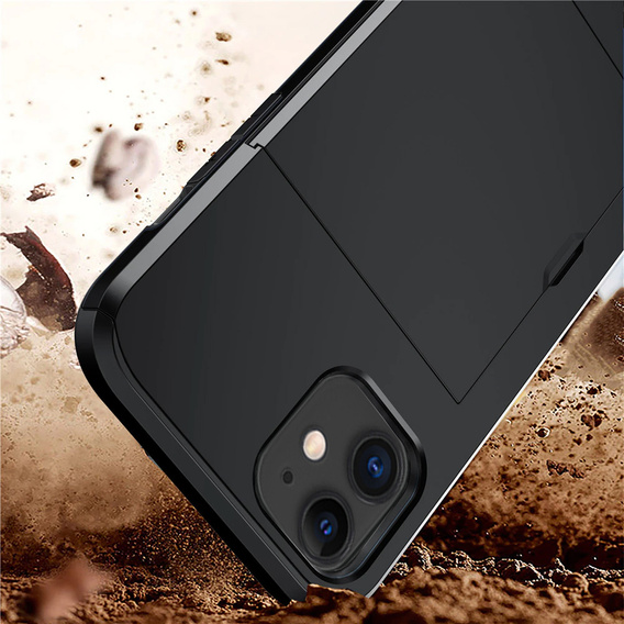 Pouzdro pro iPhone 11, Sliding Card Holder, černé
