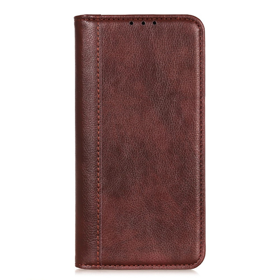 Flipové pouzdro pro Sony Xperia 10 VI, Split Leather, hnědé