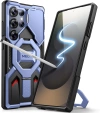 Pouzdro pro Samsung Galaxy S25 Ultra, Tongate MECH MagSafe Series, černé + Tvrzené sklo 9H