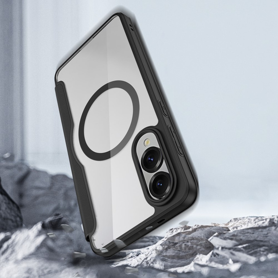 Pouzdro Dux Ducis pro Samsung Galaxy S25 Edge, Skin X Pro, MagSafe, černé