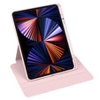 Pouzdro pro iPad Pro 11" 2022/2021/2020 (4/3/2 gen.), s prostorem pro stylus, otočné o 360°, růžové