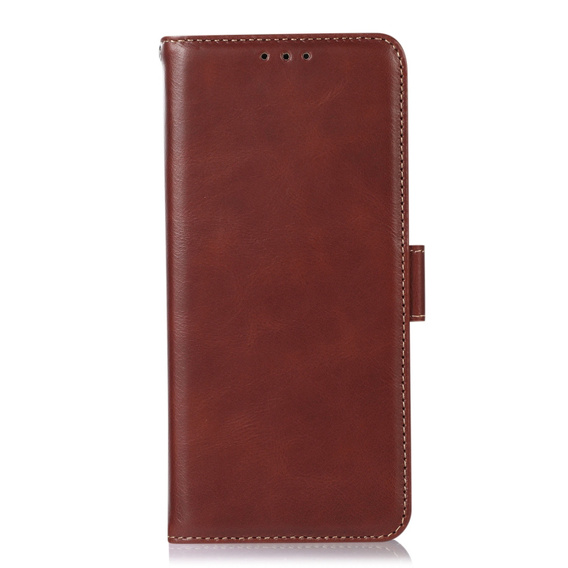 Klopové pouzdro pro T Phone 3 5G, Crazy Horse Wallet, hnědé