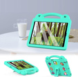 Dětské pouzdro pro Lenovo Tab M10 X505F X605F / Tab P10-X705F/L / Huawei T5 10.1, Cute Patterns, se stojánkem, zelené