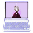 Pouzdro s bluetooth klávesnicí pro iPad 11" 2025 A16 (11 gen.) / iPad 10.9" 2022 (10 gen.), fialové