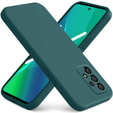Pouzdro pro Samsung Galaxy A13 4G, Silicone Lite, tmavě zelené
