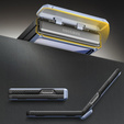 Pouzdro Tongate MECH s MagSafe pro Samsung Galaxy Z Flip7 FE / Z Flip6, modré
