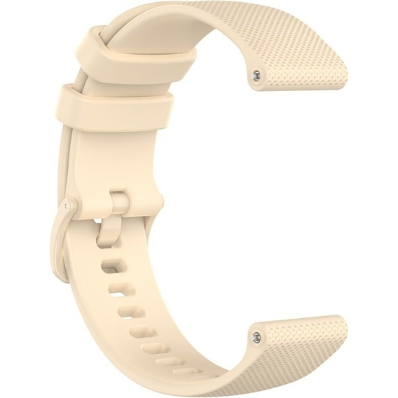 Pasek Silikonowy 18mm do Garmin Vivomove 3S / Vivoactive 4S, Beige